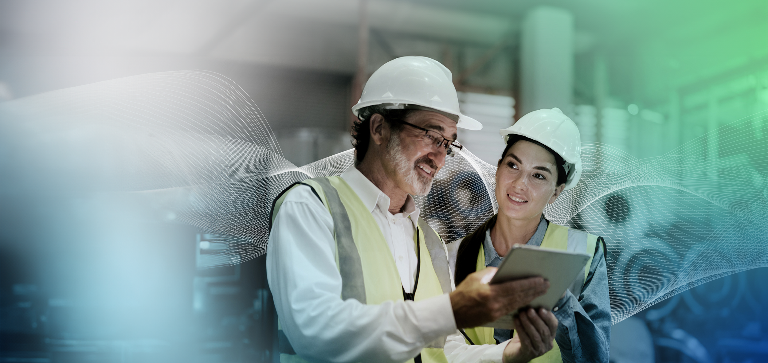Synergi Life workers use tablet