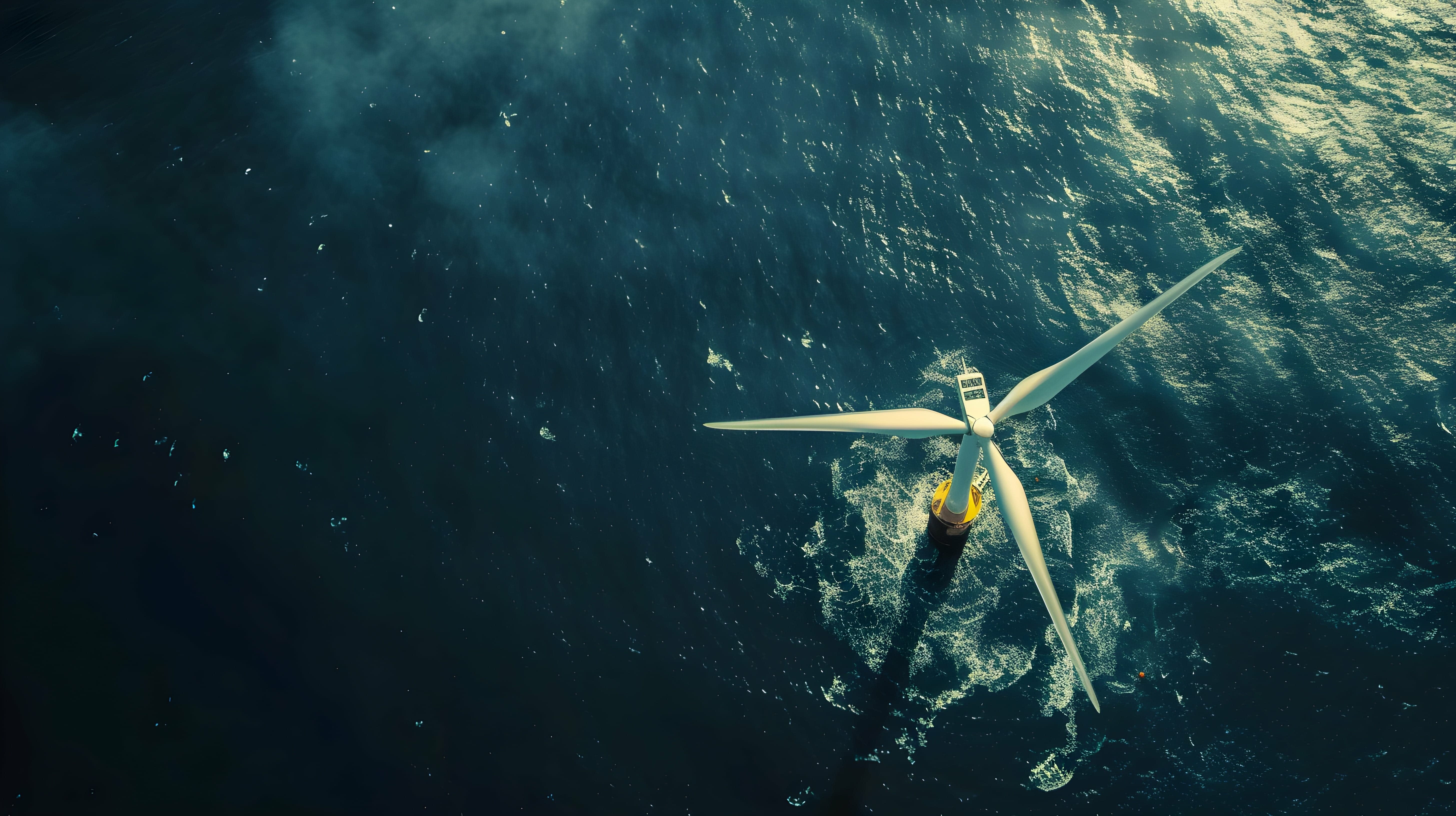 offshore wind turbine overheard