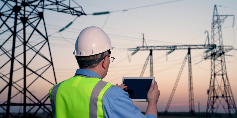 Electric grid worker uses Cascade Mobile on tablet