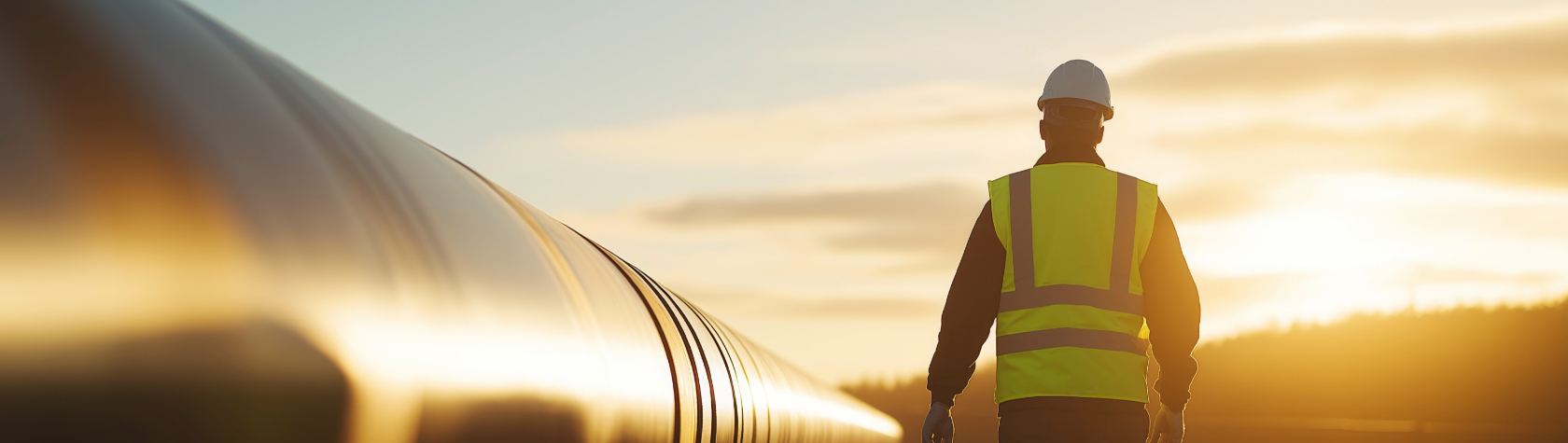 Onshore pipeline and surveyor