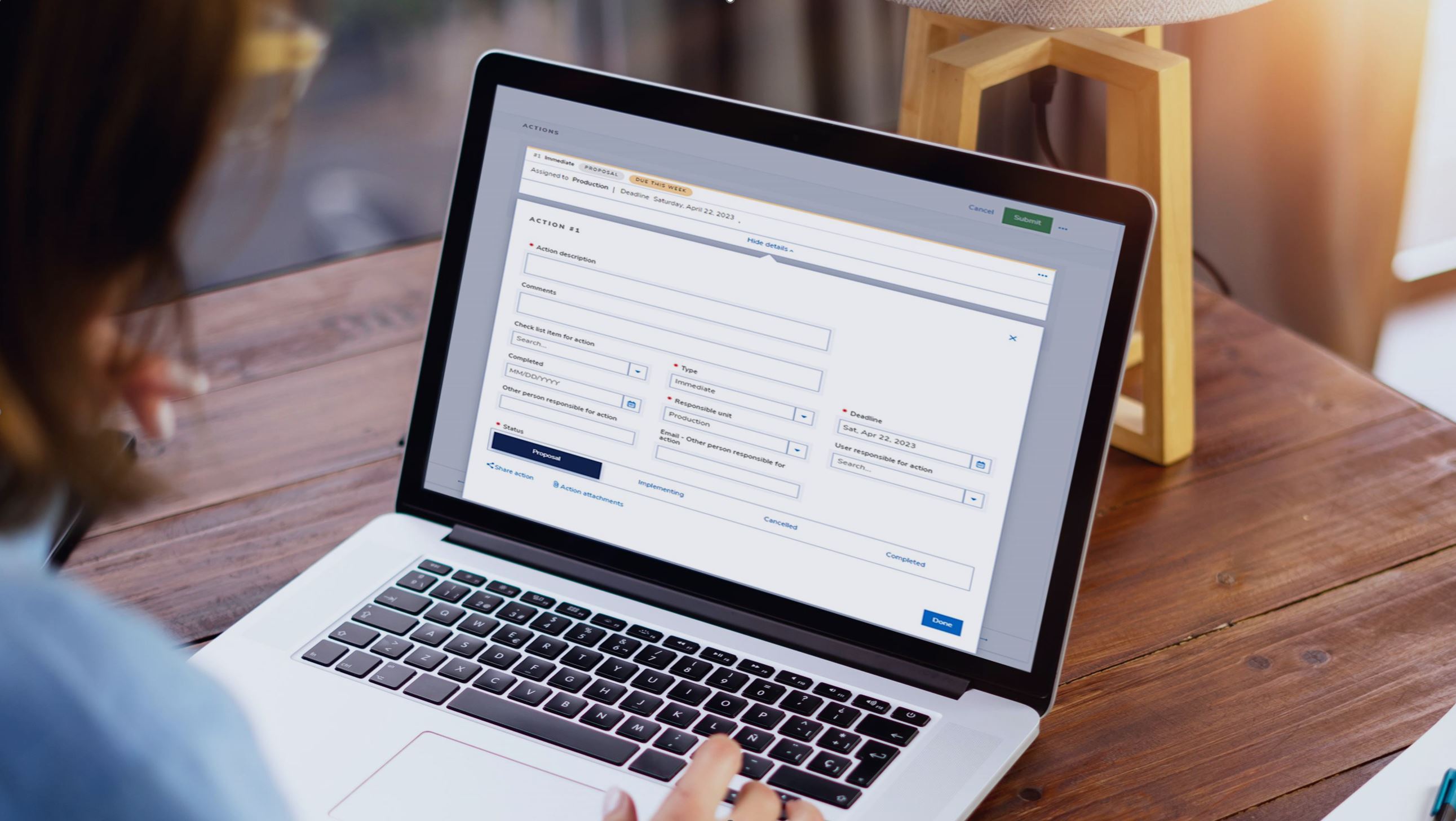 Management of change software