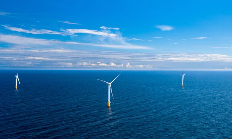 Hywind Scotland floating offshore wind turbines at Buchan Deep