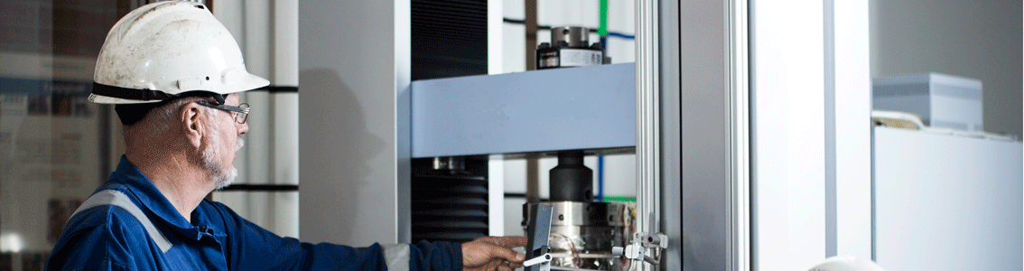 Man in laboratory