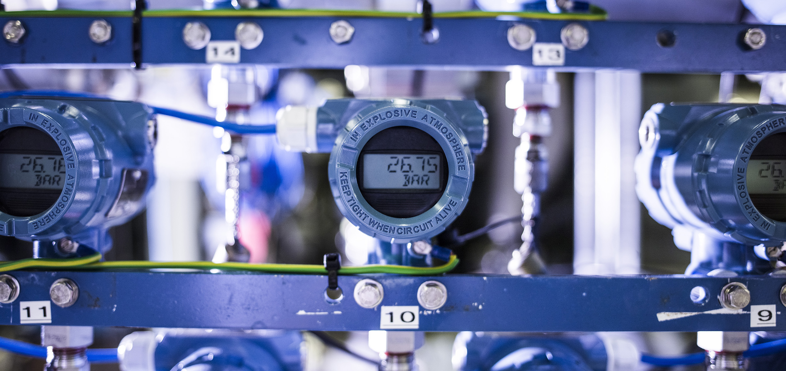 DNV's Technology Centre Groningen: Pressure transmitter rack