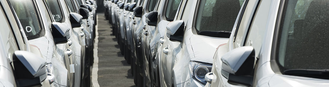 Cars in a row